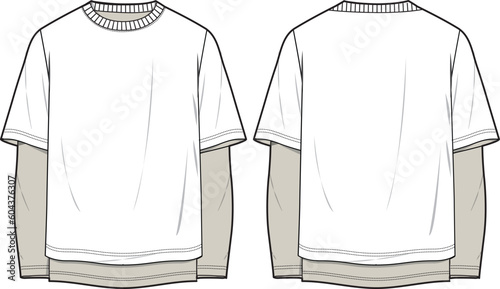 UNISEX WEAR TEE SHIRTS VECTOR SKETCH