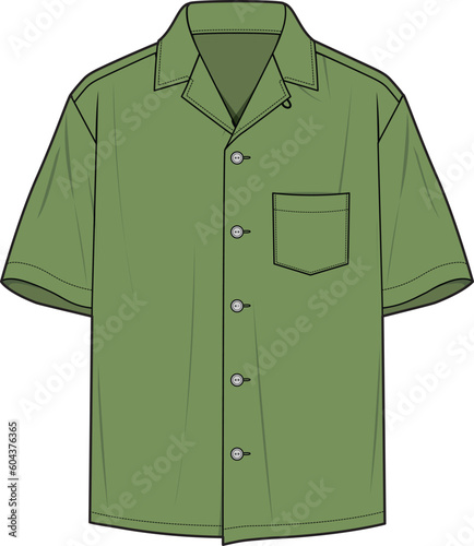 MEN AND BOYS MALE WEAR SHIRTS WITH FRONT POCKET VECTOR