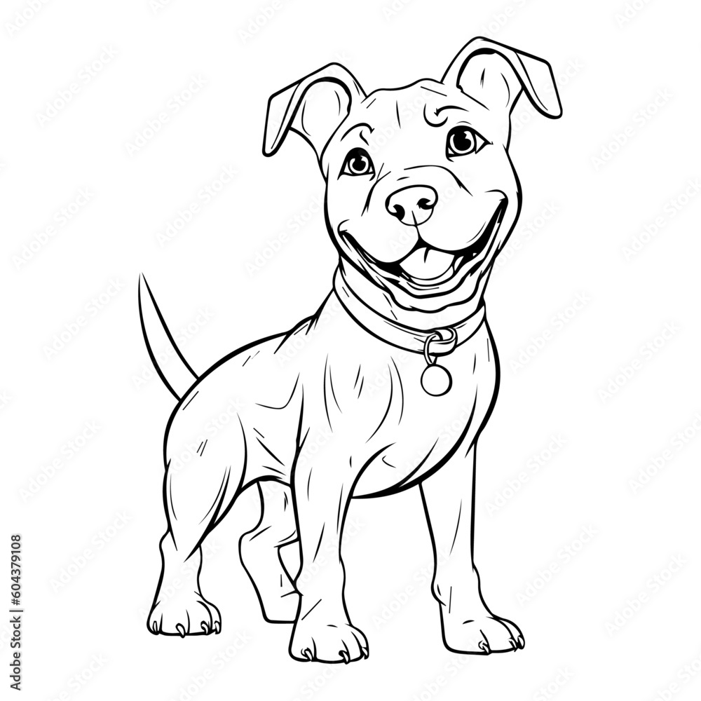 Fototapeta premium puppy dog, vector
