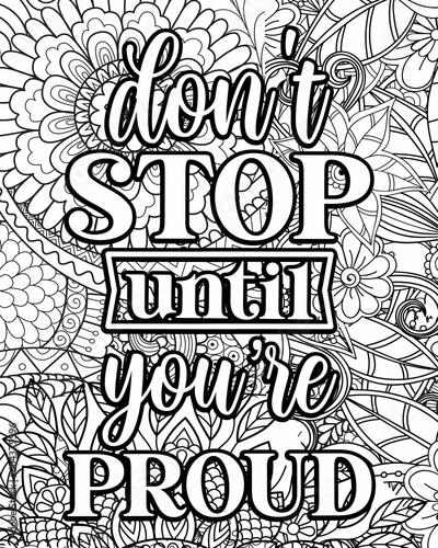 Inspirational coloring page