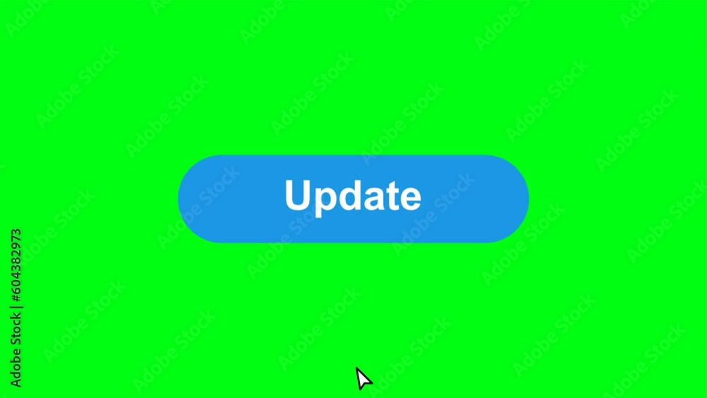 Simple animation of cursor icon clicking update button pack of