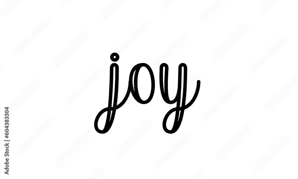 Joy – Beautiful calligraphy of the word Joy