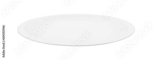 Empty plate on transparent png