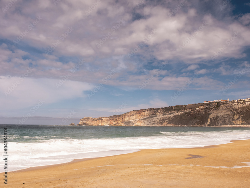 View of nazare beach, portugal