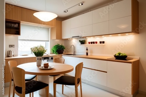 minimalist kitchen with small cabinet japanese style