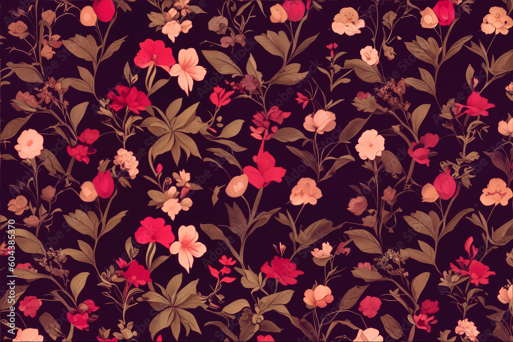 Artistic Design for wrapping paper, fabric, background. Art deco motif pattern with luxury climbing flowers. Artistic Design for wrapping paper, fabric, background. Art deco motif pattern with luxury climbing flowers.