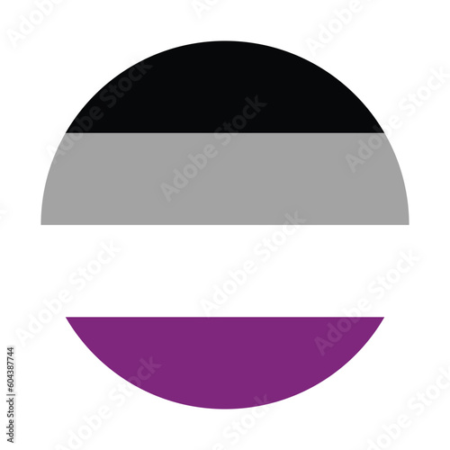 Asexual Pride flag. International asexual pride flag