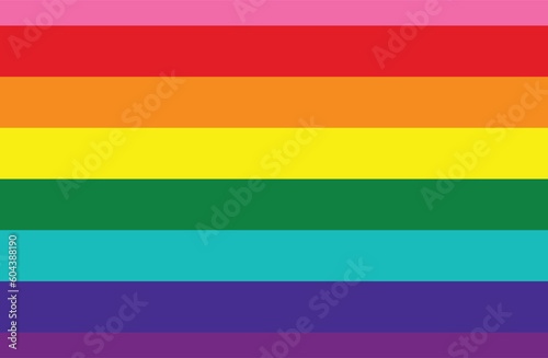 Gay Pride Flag. The traditional symbol for the entire LGBTQ+ community and gay men