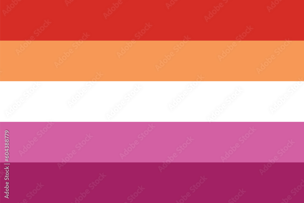 Lesbian Pride Flag. LGBT symbol
