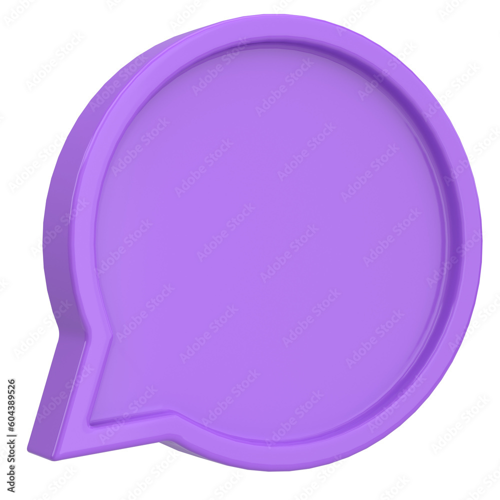 Speech bubble. Chat bubble. 3D illustration. Speech bubble. Chat bubble. 3D illustration.