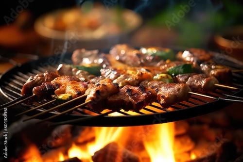 barbeque grill set Cinematic Editorial Food Photography photo