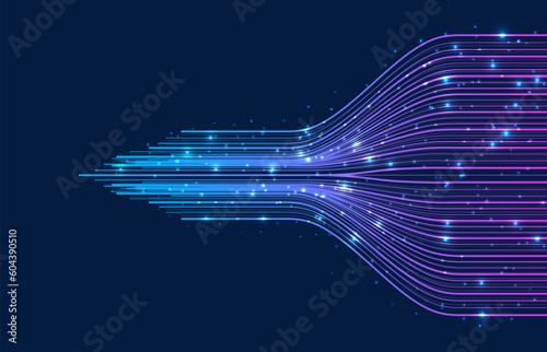 Technology background. Big data visualization concept
