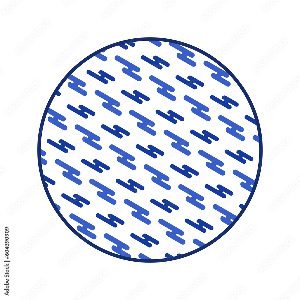 Porcelain plate with traditional blue on white design in Asian style. design pattern for background, plate, dish, bowl, lid, tray, salver, vector illustration art embroidery. seamless clouds plate.