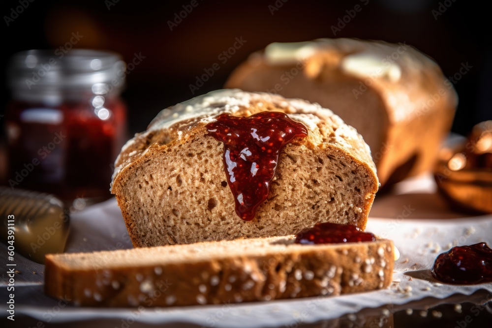 bread with chocolate jam Cinematic Editorial Food Photography bread with chocolate jam Cinematic Editorial Food Photography