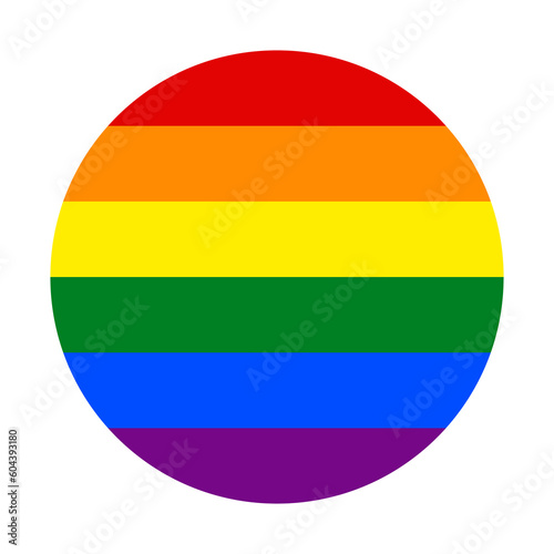Gay Pride Flag. Traditional symbol for the entire LGBTQ+ community and gay men