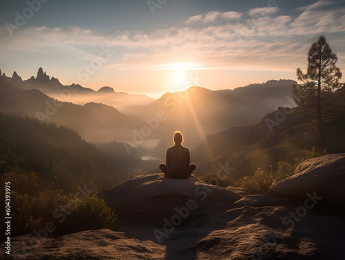 meditation in the mountains