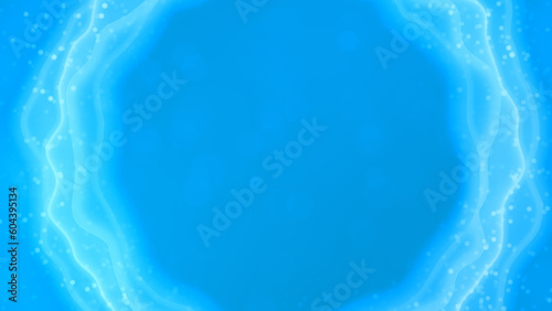 light blue plain convoluted shapes backdrop - abstract 3D rendering