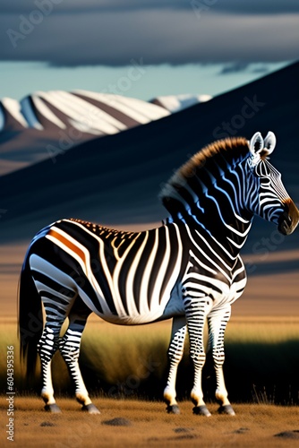 zebra in the wild