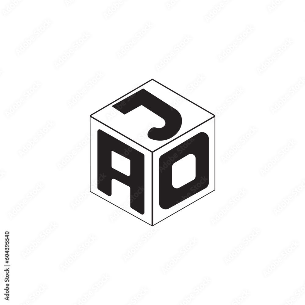 These vectors are cube letter logo graphics design.