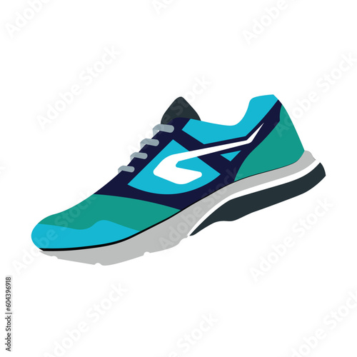 Sport shoes . Concept. Flat design. Vector illustration. Sport shoes in flat style. Sport shoes side view. Fashion sport. 