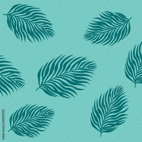 seamless pattern with leaves EPS