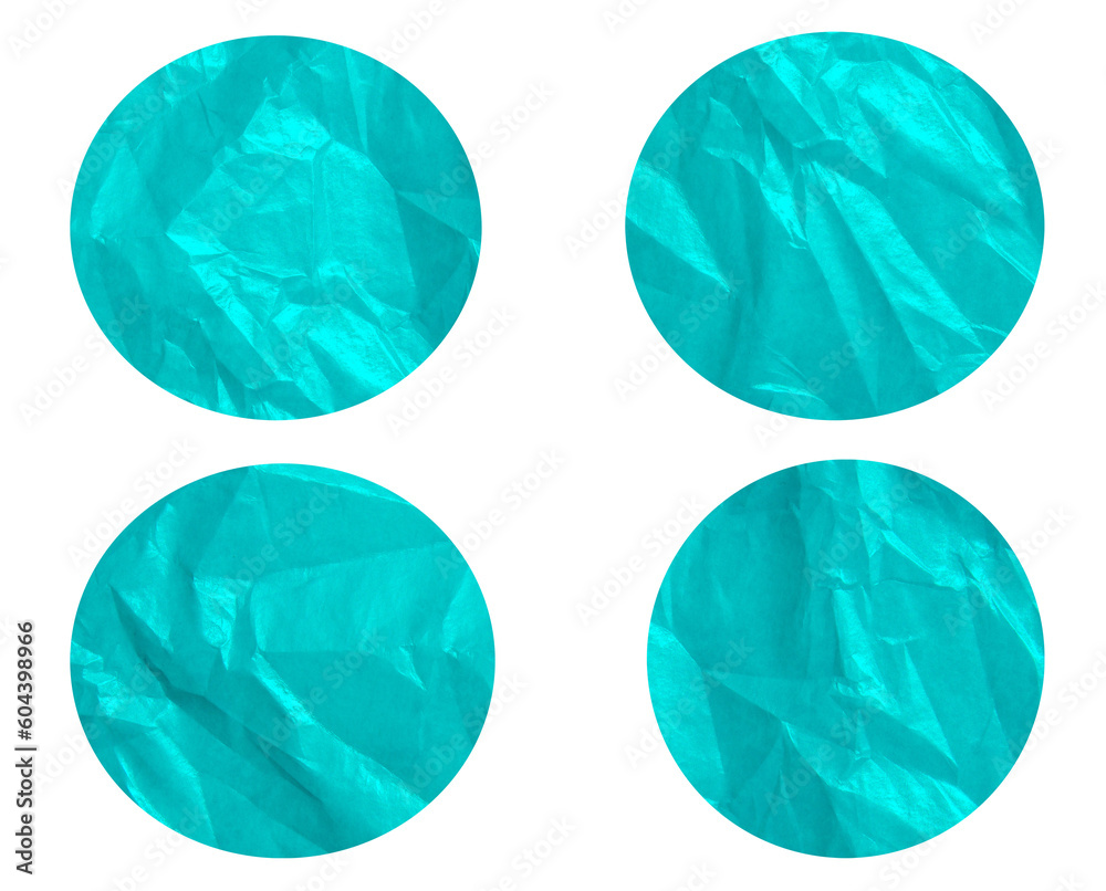 Naklejka premium Adhesive blue round sticker on transparent background