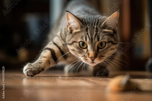 Fast and Agile: Cat Hunting a Mouse in Action © Arthur