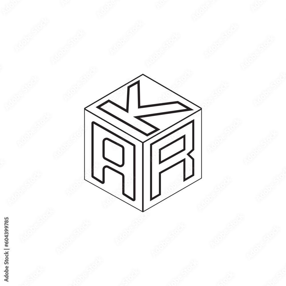 These graphic designs are cube letter logo design., 3d design.