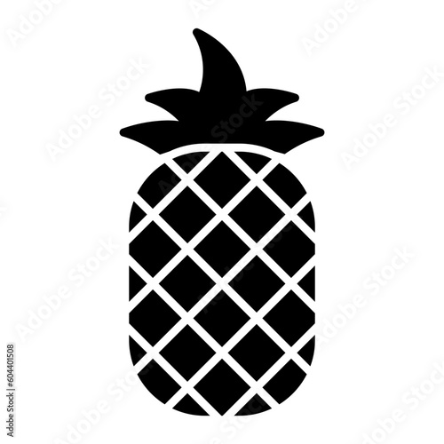 Pineapple Glyph Icon