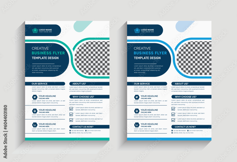 Obraz premium Corporate business flyer design