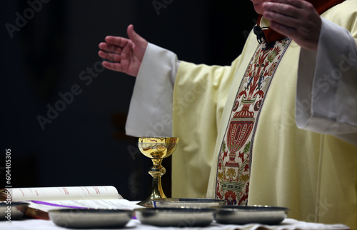 Sacraments during a Catholic service