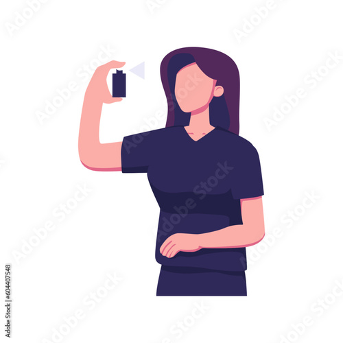 suppression flat style illustration vector design