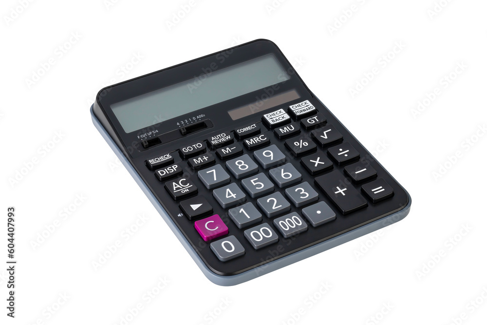 Calculator isolated on white background with clipping path. Calculator isolated on white background with clipping path.