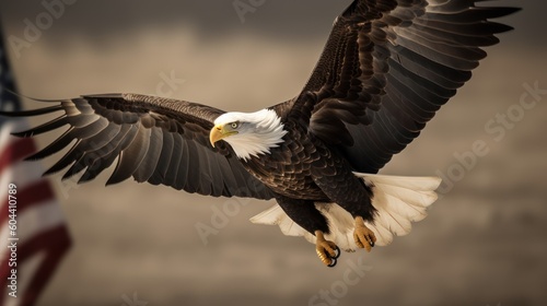 american bald eagle in flight © Ahmad