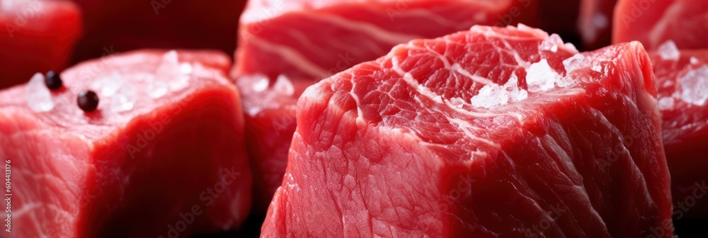 Fresh raw beef meat. Generative AI Fresh raw beef meat. Generative AI