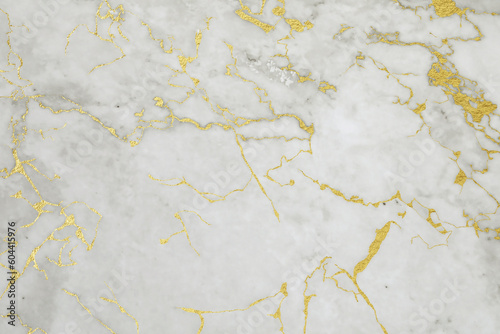 Beautiful light gray and gold marble surface as background
