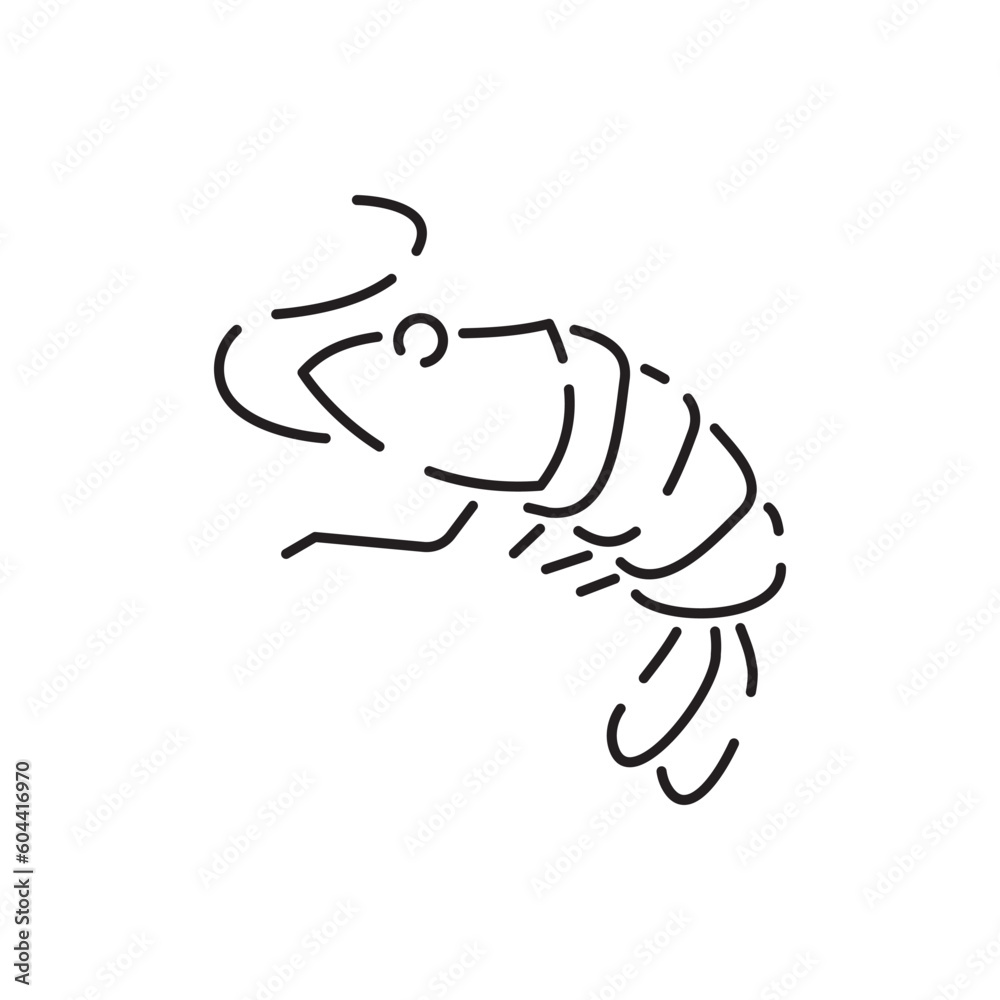 Sea food line icon. Fish restaurant icon. White meat suitable for info graphics, websites and print media. Black and white flat Sea food line icon. Fish restaurant icon. White meat suitable for info graphics, websites and print media. Black and white flat