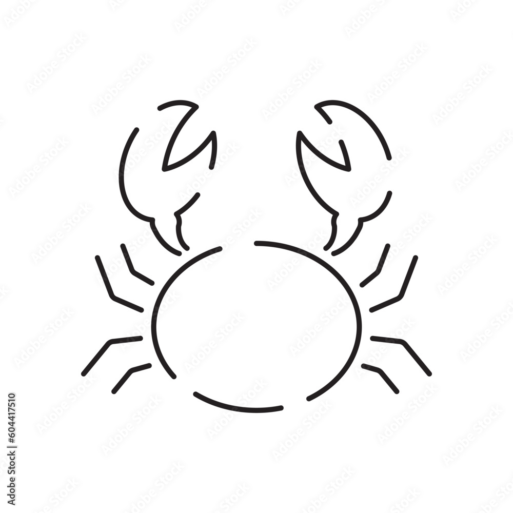 Fototapeta premium Sea food line icon. Fish meat restaurant. White meat suitable for web, infographics and apps. Isolated on white background