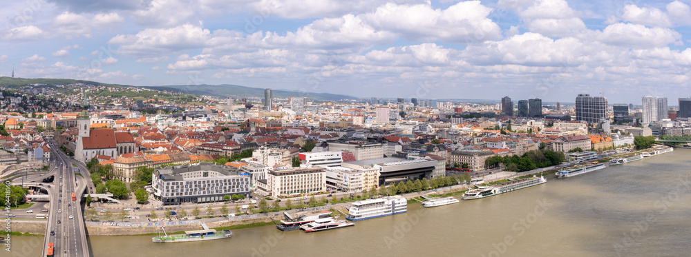 Obraz premium View of the Bratislava, the capital of Slovakia