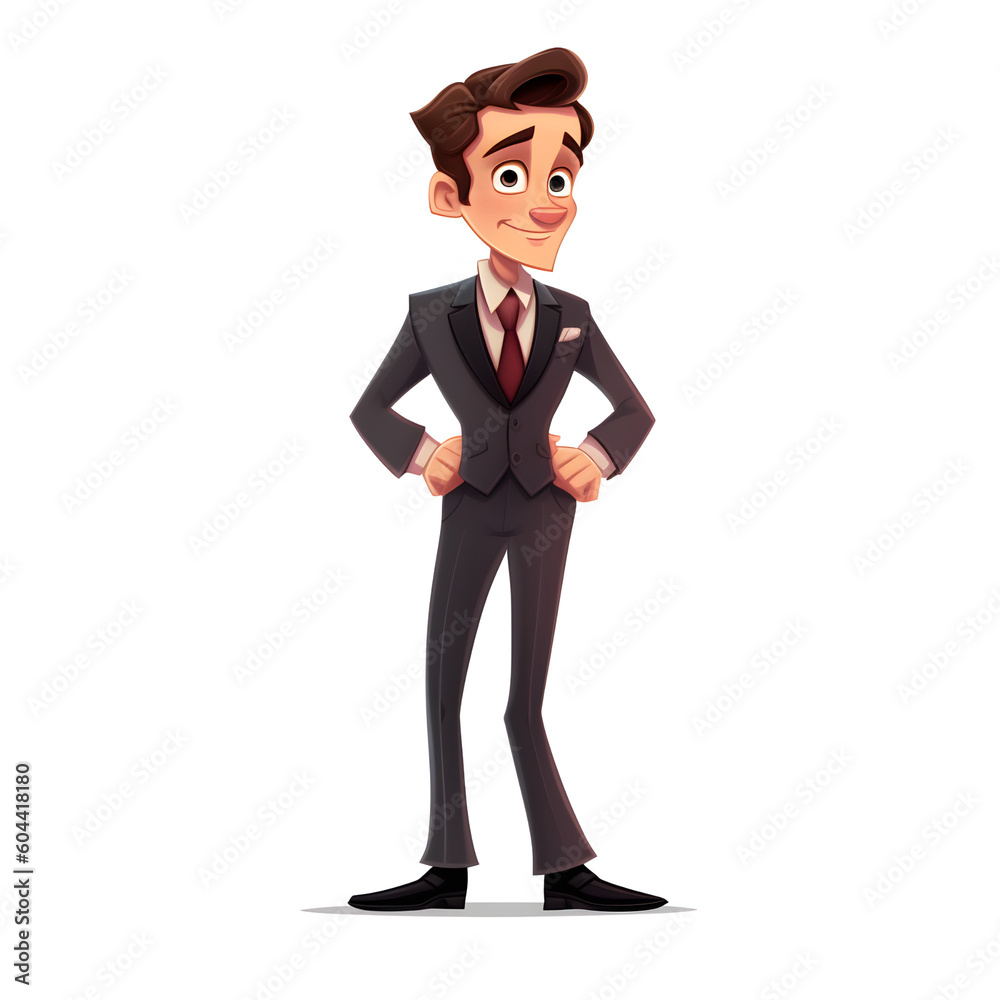 Young man wearing a suit and necktie isolated on white background Young man wearing a suit and necktie isolated on white background