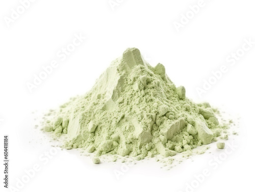 A pile of green powder 