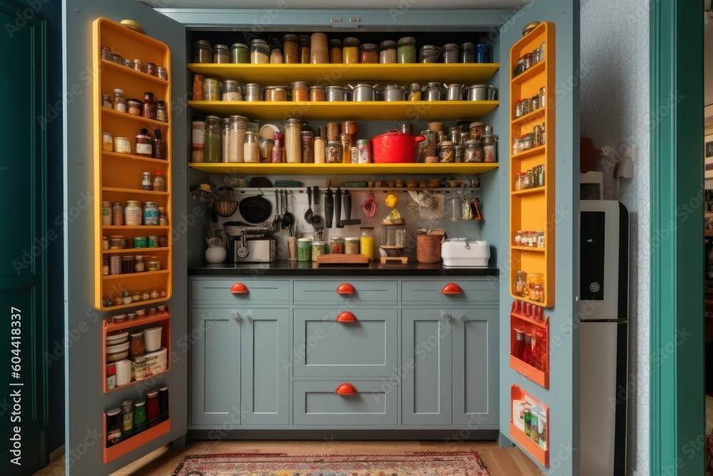 small minimalist kitchen pantry vintage kitchen background