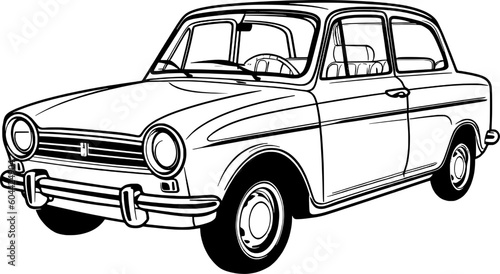 Car Vector Line Art