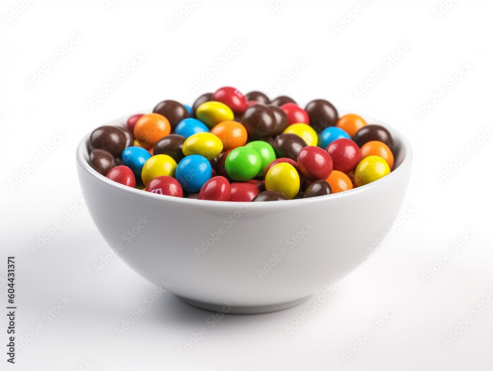 colorful chocolate candies in bowl colorful chocolate candies in bowl