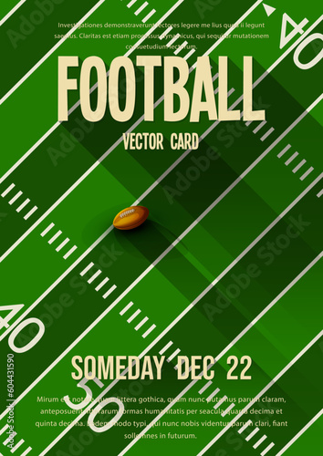 American football vector template
