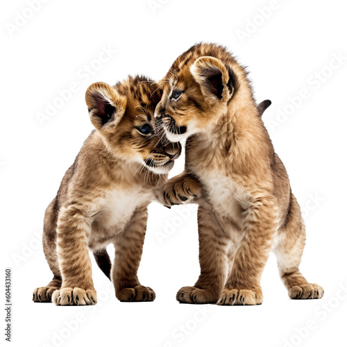 Lion Cubs Playing