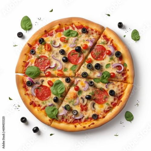 pizza isolated image on white background