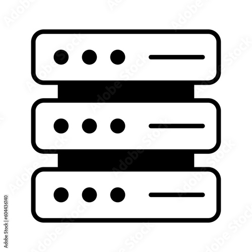 Carefully crafted vector of data server, server rack icon in trendy style