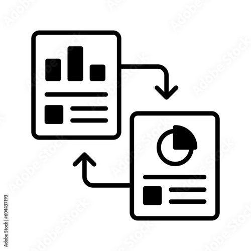 Data reports vector design in modern style, premium icon of data report