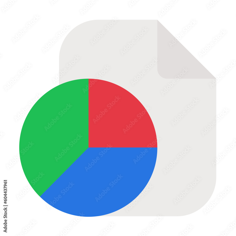 Fototapeta premium business report Flat graphic design finance icon